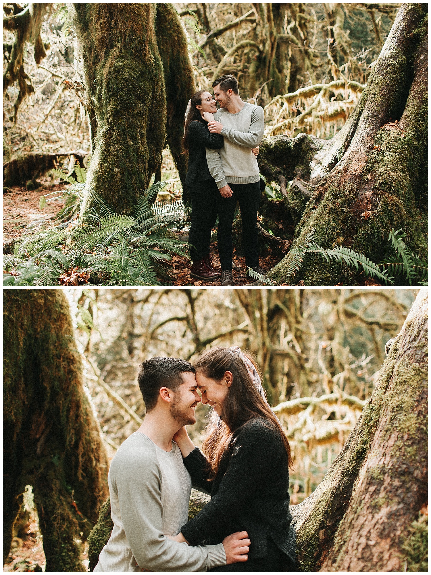 engagement session in olympic national park