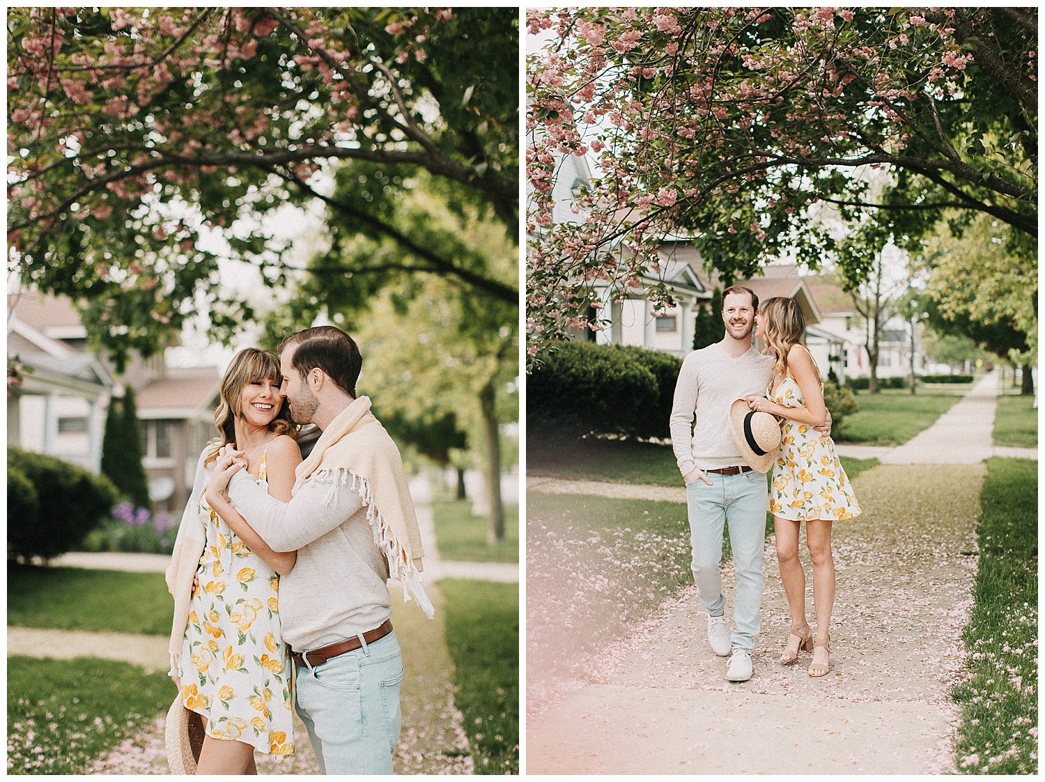 spring engagement pictures in Holland Michigan