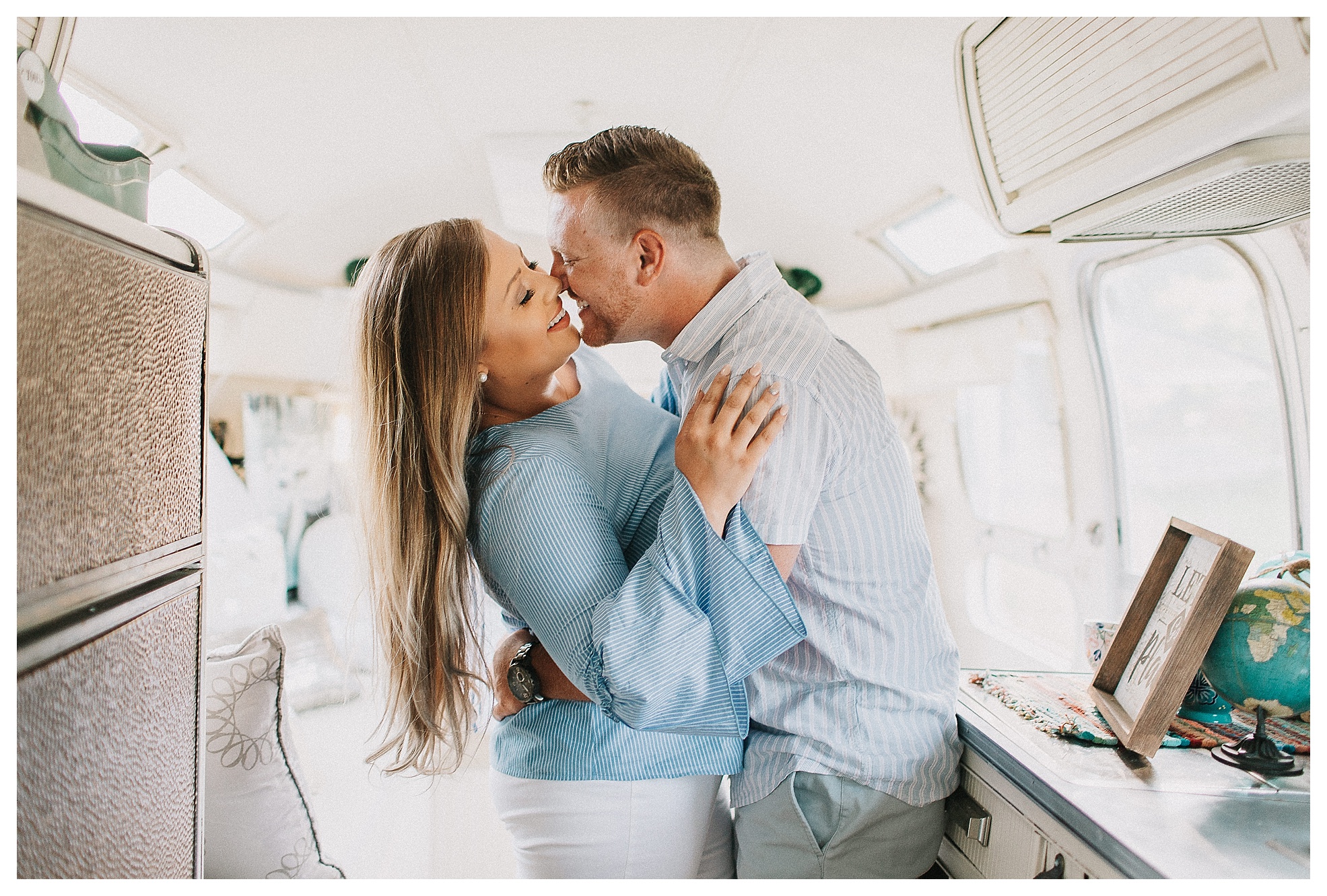 vintage airstream engagement pictures